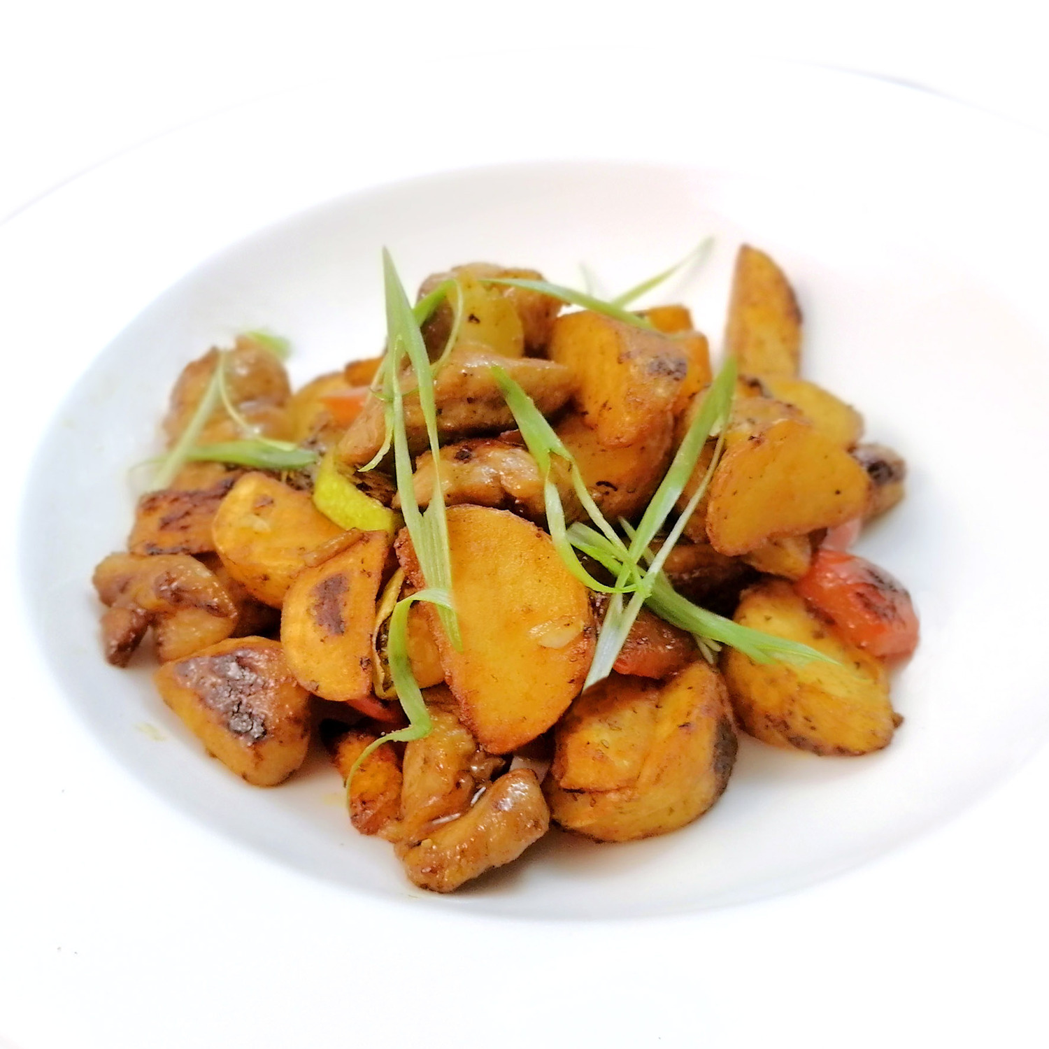 Фахитос из свинины с овощами и картофельными дольками