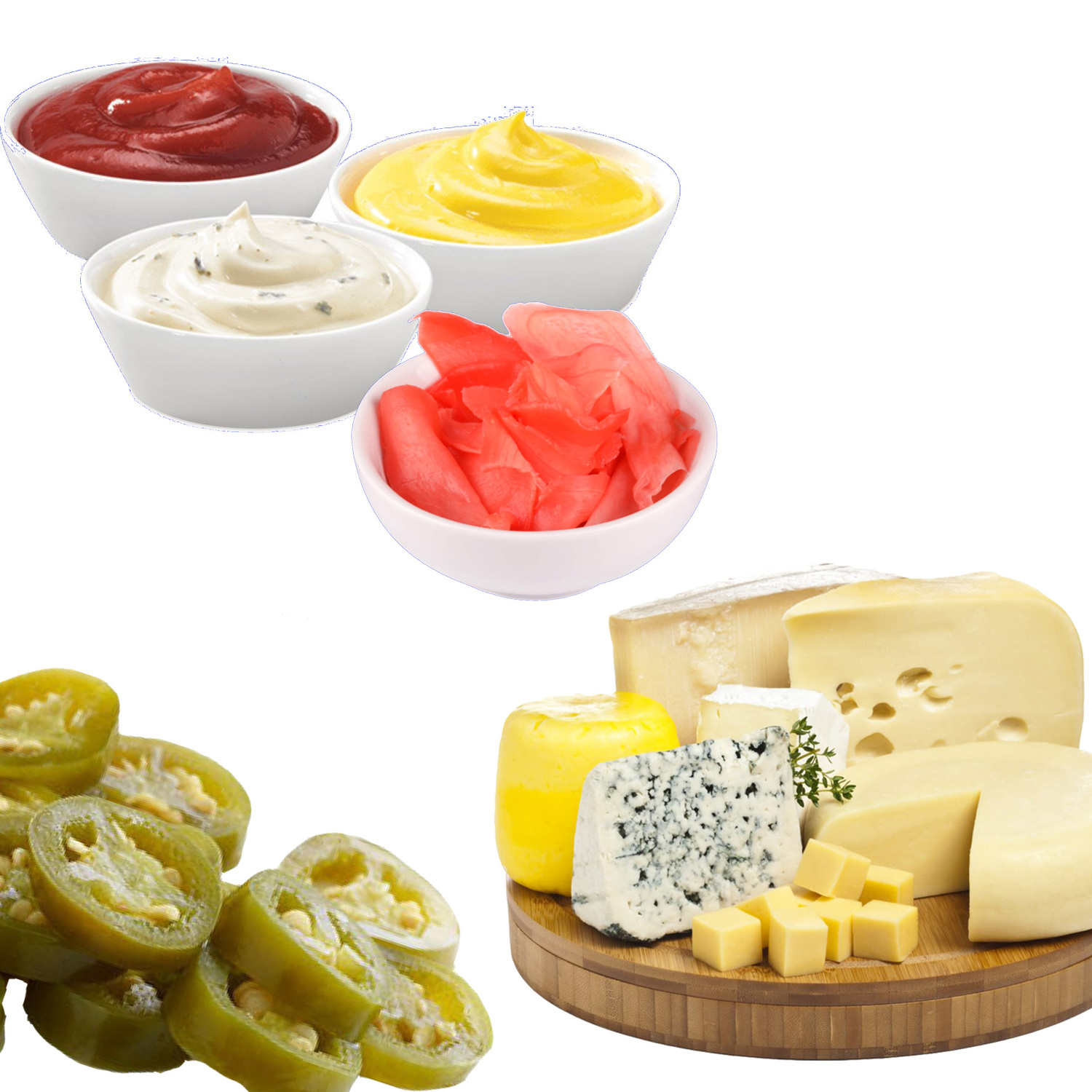 добавки - сыр, соус, халапеньо